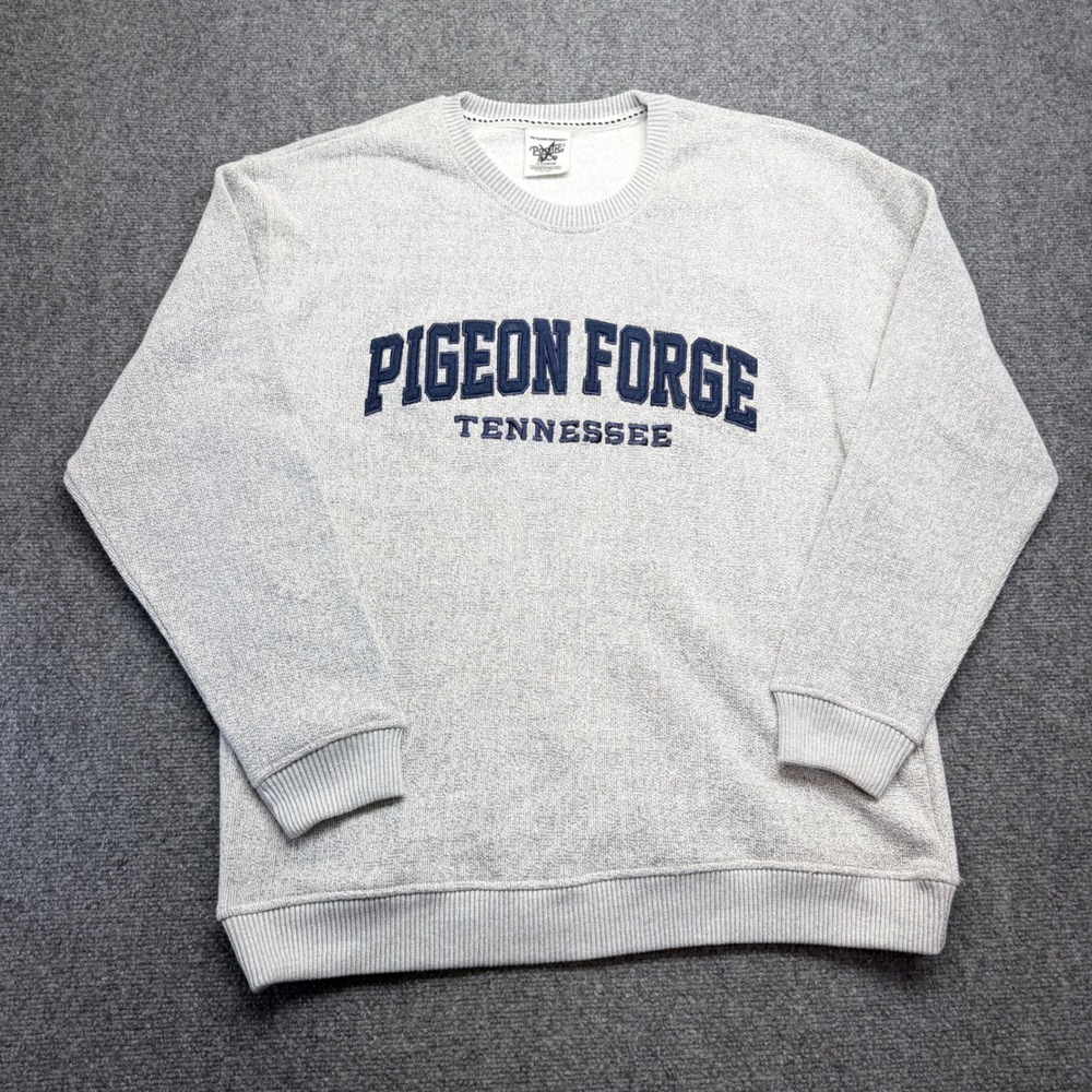 Pacific & Co Mens Pigeon Forge Tennessee Sweatshirt Heather Gray XL